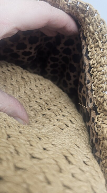 Brighton Women's Woven Jute/Leather Hobo Bag Braided Leather Handle Zip Closure - Picture 14 of 15